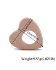 Love Heart 2 - Wooden Teethers - Animal Shaped Baby Teething Toys Storkke Baby Soothers