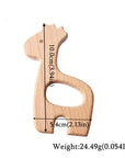 Giraffe - Wooden Teethers - Animal Shaped Baby Teething Toys Storkke Baby Soothers