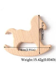 Rocking Horse - Wooden Teethers - Animal Shaped Baby Teething Toys Storkke Baby Soothers