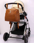 - Luxury Compact Vegan Leather Diaper Bag Baby Stork
