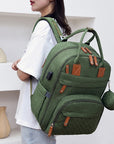 - 3-in-1 Unisex Nappy Bag Backpack with Foldable Changing Pad Baby Stork Diaper Wet Bags