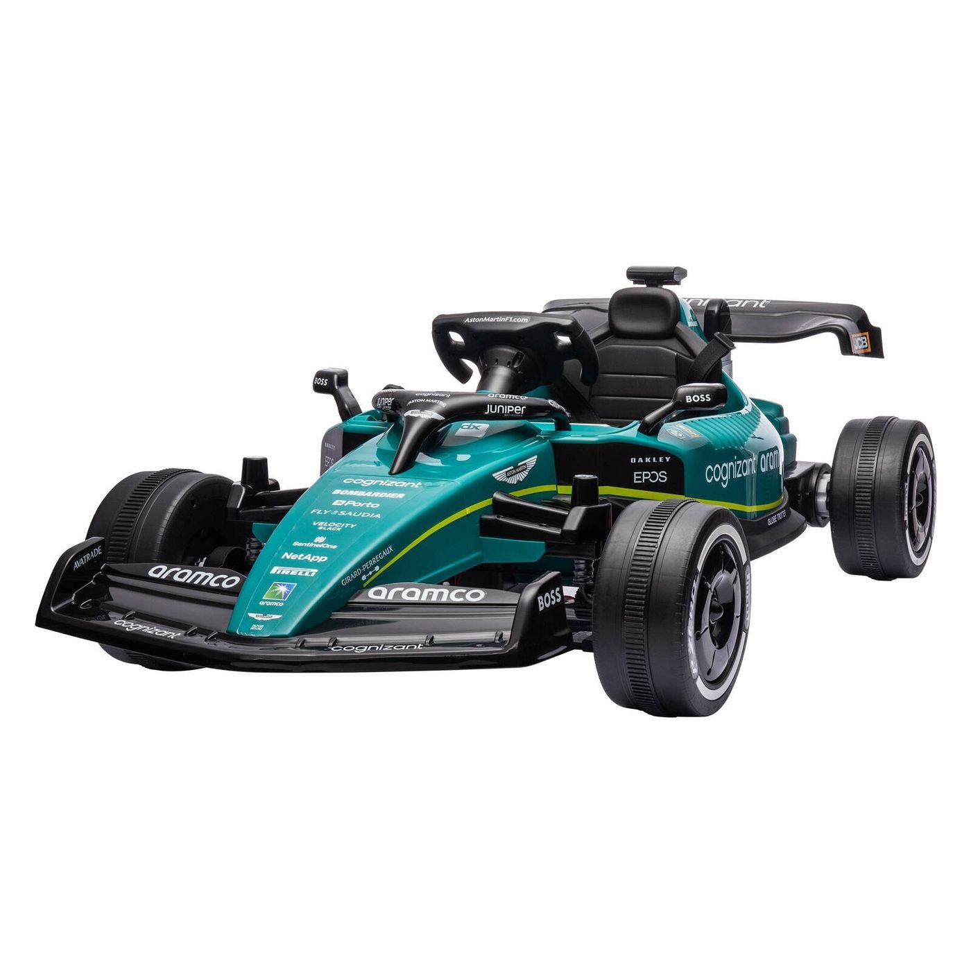 - Aston Martin F1-Style Electric Ride On Car – 24V, Remote, Music & Lights Baby Stork Baby & Kids > Ride On Cars, Go-karts & Bikes > Ride On Cars