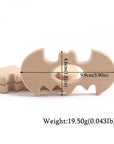 Batman - Wooden Teethers - Animal Shaped Baby Teething Toys Storkke Baby Soothers