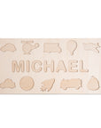 - Personalised Wooden Name Puzzle with Transportation Theme | Custom Wooden Puzzle for Toddlers Baby Stork Puzzles