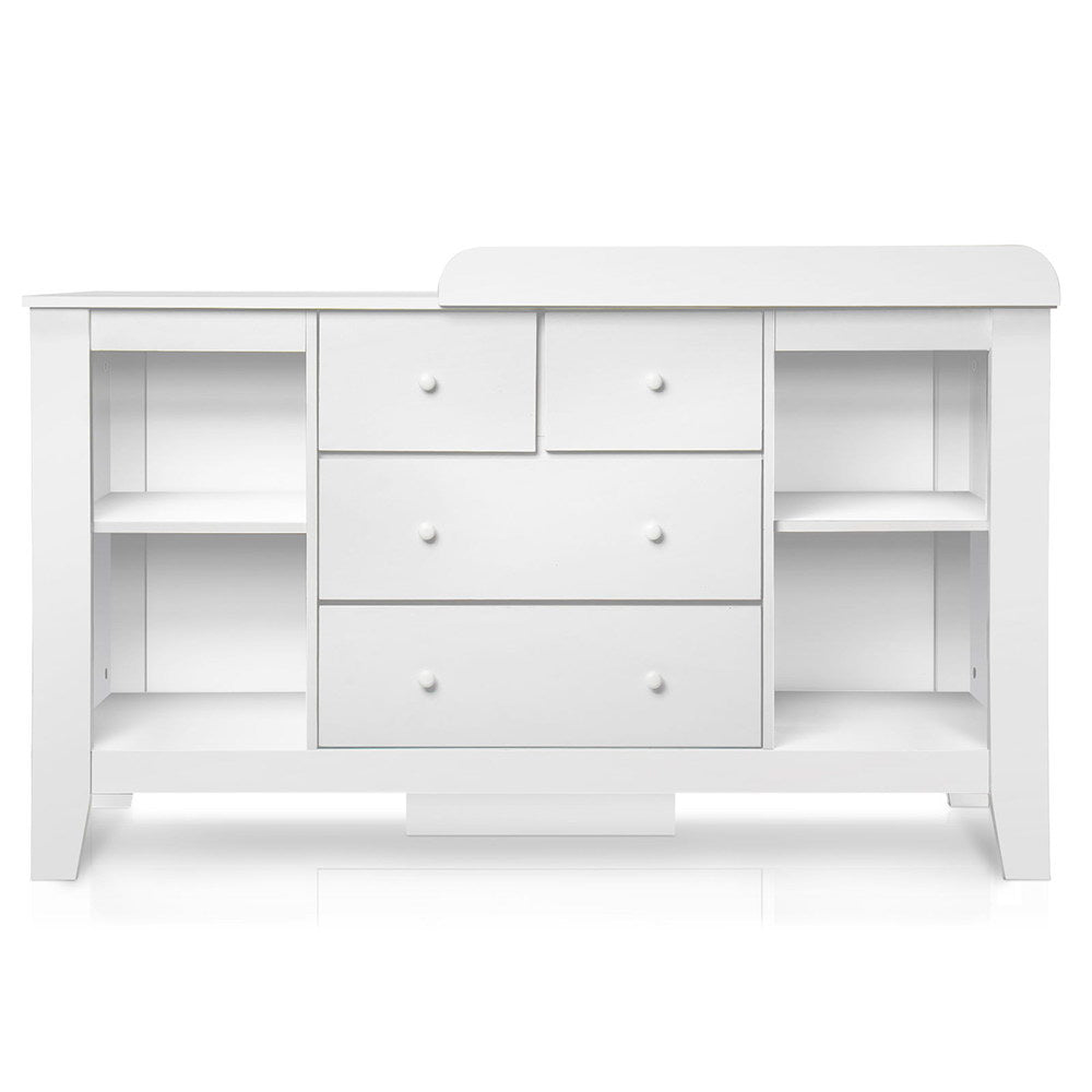 Baby Changing Table & Diaper Station with Drawers | Nursery Storage Cabinet