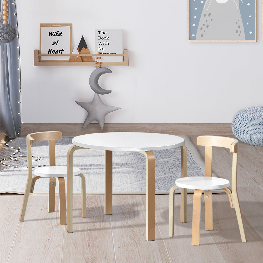 3PCS Kids Table and Chairs Set | Activity Toy Play Desk