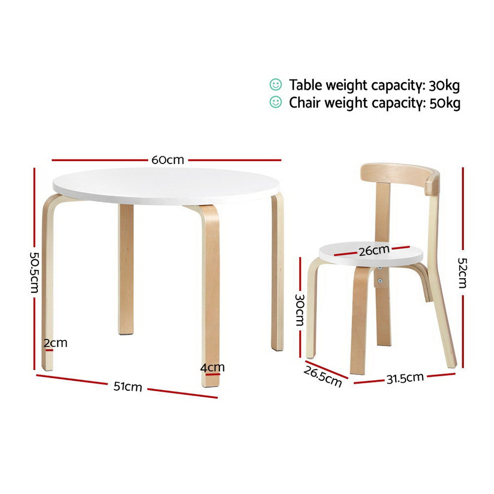 3PCS Kids Table and Chairs Set | Activity Toy Play Desk