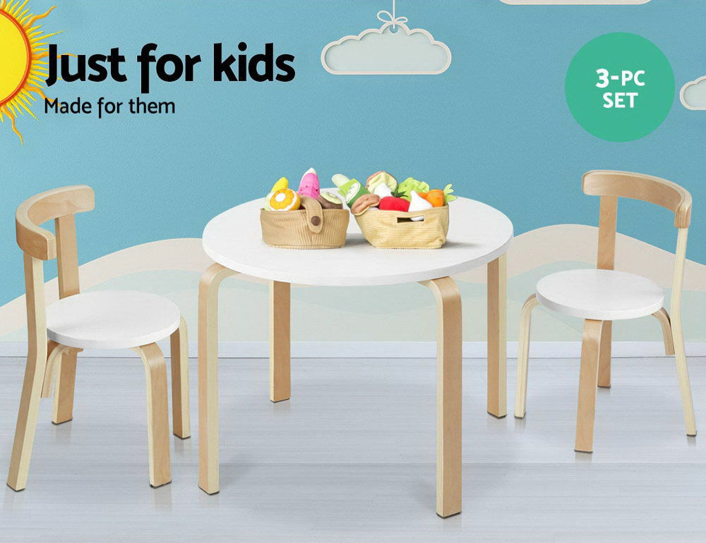 3PCS Kids Table and Chairs Set | Activity Toy Play Desk