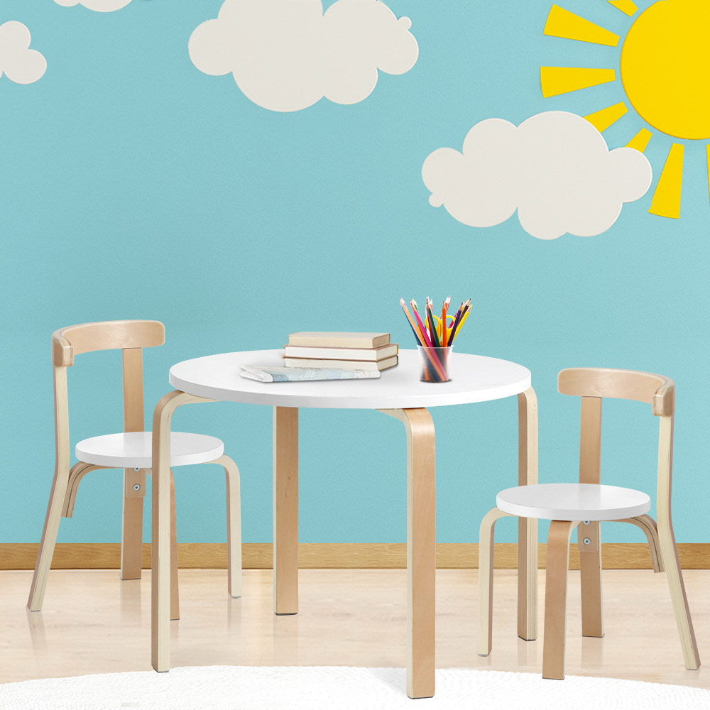 3PCS Kids Table and Chairs Set | Activity Toy Play Desk