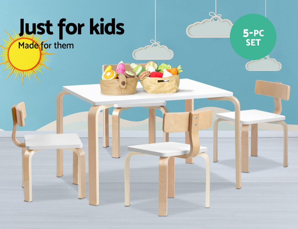 - 5PCS Kids Table and Chairs Set | Activity Toy Play Desk Keezi Baby & Kids > Baby & Kid's Toys > Pretend Play