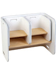 - Kids 3-Piece Table & Chairs Set – Multifunctional Storage Desk (White & Natural) Keezi Kids Furniture > Outdoor > Outdoor Dining Sets