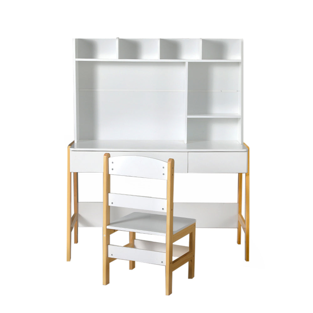2PCS Kids Study Desk & Chair Set | Storage Activity Table with Drawers