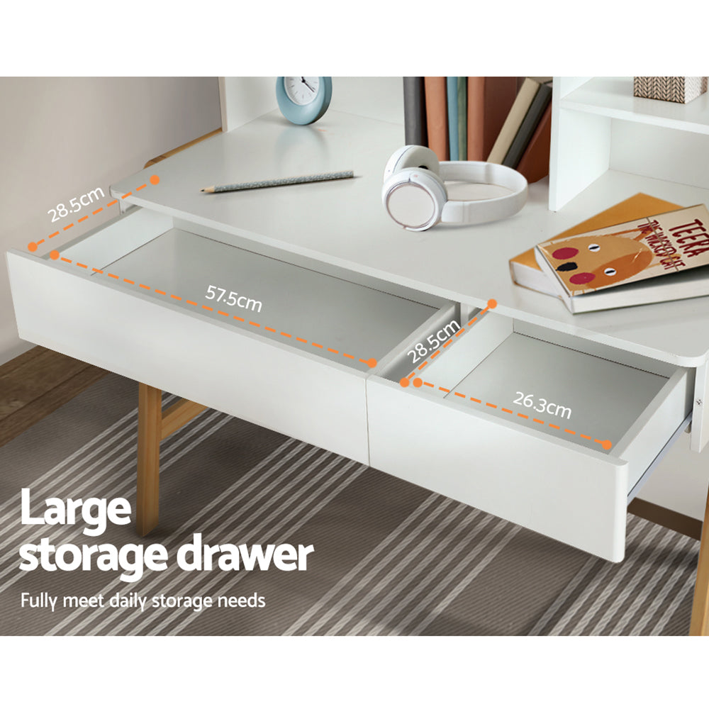 2PCS Kids Study Desk & Chair Set | Storage Activity Table with Drawers