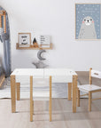 - 3PCS Kids Table and Chair Set with Storage & Chalkboard Desk | Play & Activity Table Keezi Baby & Kids > Baby & Kid's Toys > Pretend Play