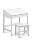 - 2PCS Kids Table and Chair Set | Lift-Top Desk with Storage | Study & Activity Desk Keezi Baby & Kids > Kid's Furniture > Kid's Desks