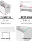 - 3PCS Kids Table and Chair Set with Storage | Play, Activity & Learning Desk Keezi Baby & Kids > Baby & Kid's Toys > Pretend Play