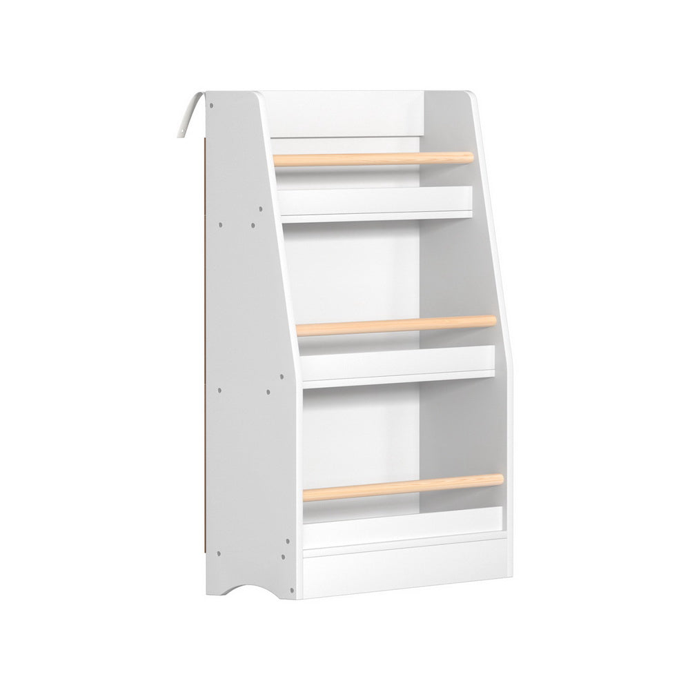 3-Tier Kids Bookshelf – Book & Toy Organiser with Protective Rods
