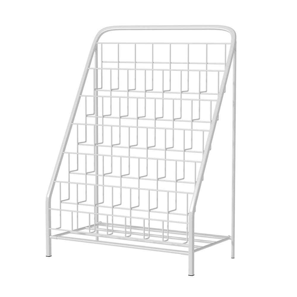 - 6-Tier Foldable Kids Bookshelf – Space-Saving Metal Bookcase & Magazine Rack Keezi Baby & Kids > Kid's Furniture > Kid's Bookcases & Shelves