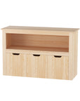 - 3-Drawer Kids Bookshelf – Wooden Toy & Book Storage Keezi Kids Furniture > Living Room > Bookcases & Shelves