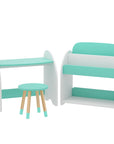 - Kids Bookshelf 2-in-1 Table & Chair Set | Bookcase & Toy Storage Organiser Keezi Baby & Kids > Kid's Furniture > Kid's Bookcases & Shelves