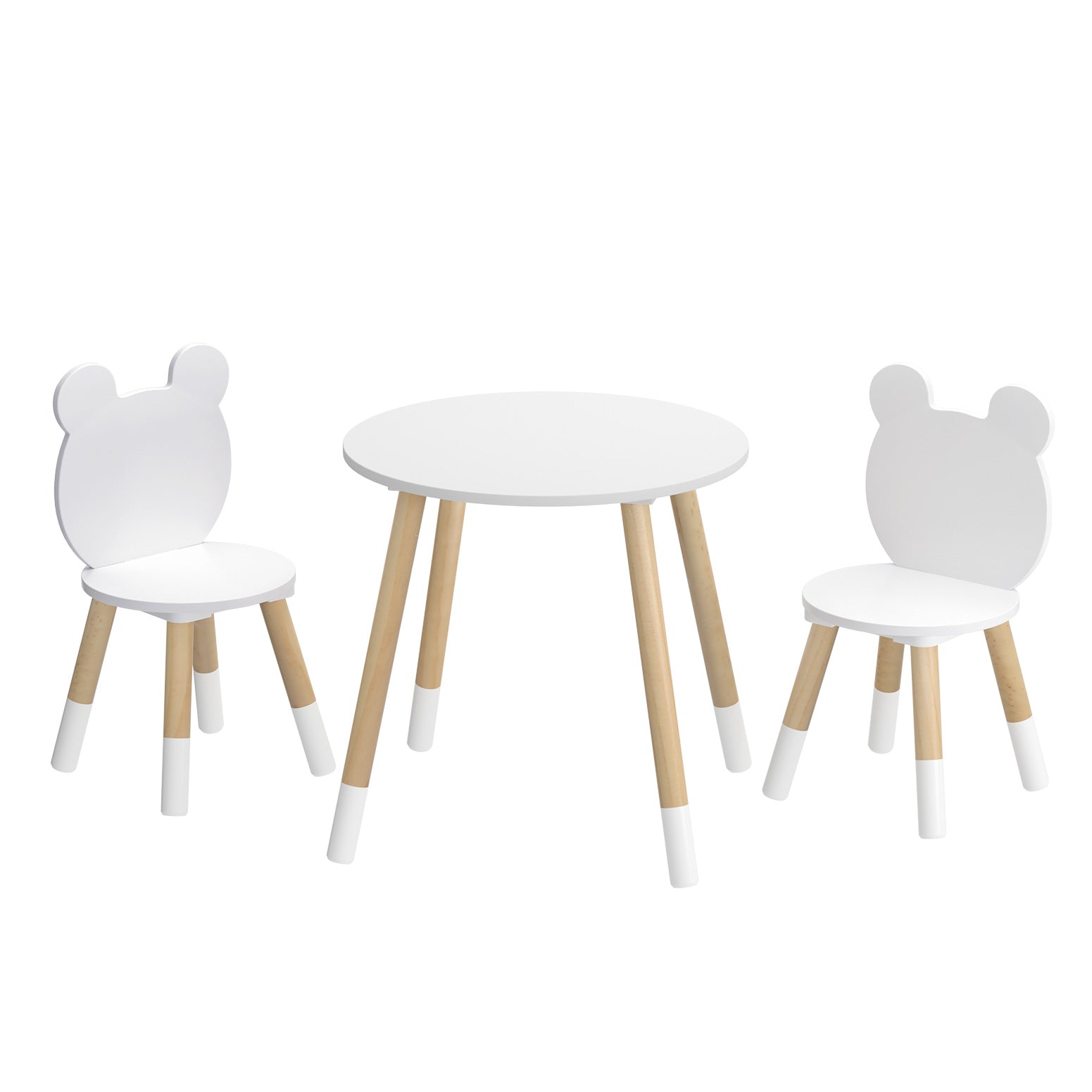 Kids Table and Chairs Set | Wooden Activity Desk for Play & Learning