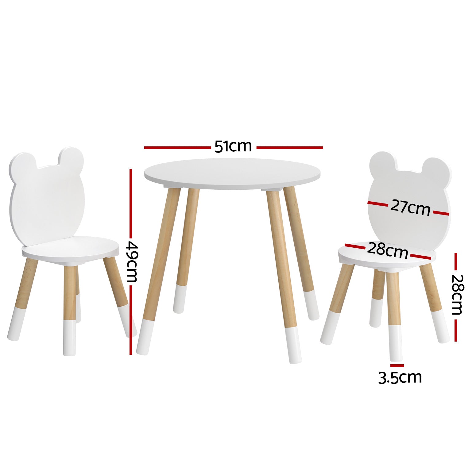 Kids Table and Chairs Set Activity Playing Study Children Desk