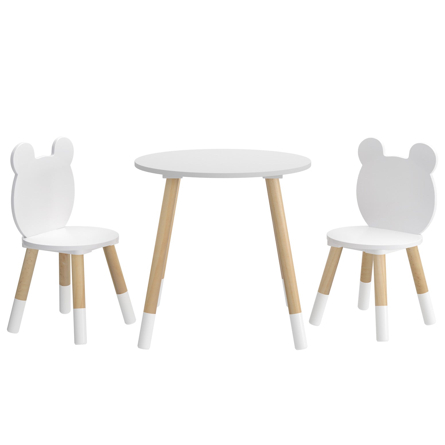 Kids Table and Chairs Set | Wooden Activity Desk for Play & Learning