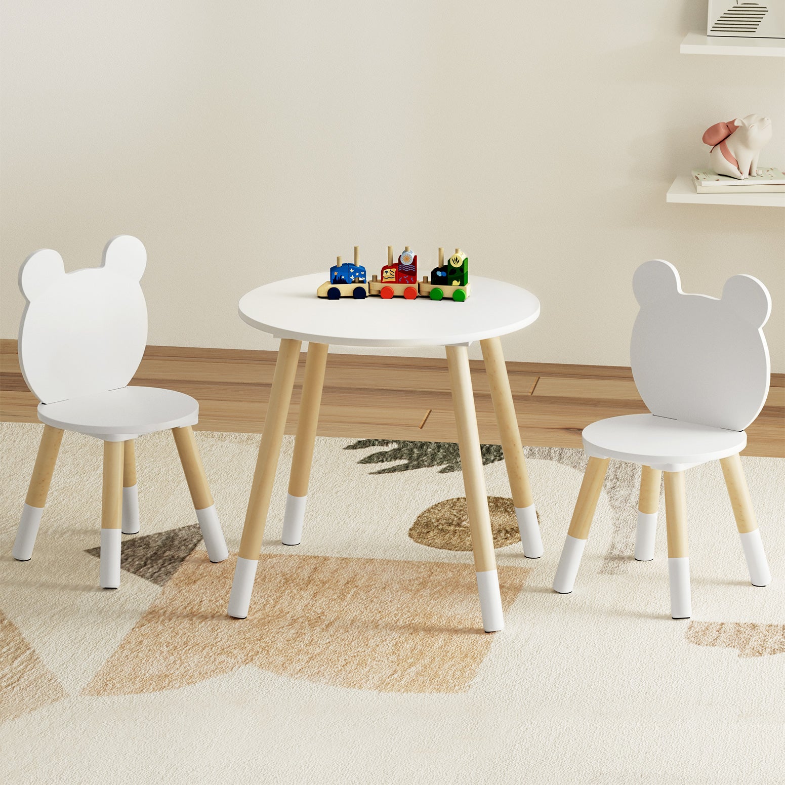 Kids Table and Chairs Set Activity Playing Study Children Desk