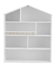 - 4-Tier Kids Bookshelf – House-Shaped Storage Organiser Keezi Kids Baby & Kids > Kid's Furniture > Kid's Bookcases & Shelves