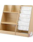 - Bookshelf with Sling, Drawer & Open Shelves | Wooden Storage Organiser for Playroom Baby Stork Baby & Kids > Kid's Furniture > Kid's Bookcases & Shelves