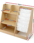- Bookshelf with Sling, Drawer & Open Shelves | Wooden Storage Organiser for Playroom Baby Stork Baby & Kids > Kid's Furniture > Kid's Bookcases & Shelves
