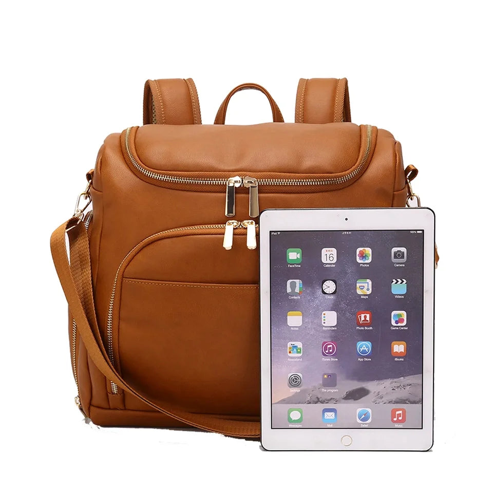 - Luxury Compact Vegan Leather Diaper Bag Baby Stork