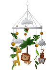 - Luxury Felt Baby Mobile - Jungle Safari Nursery Mobiles Baby Stork Baby Mobile
