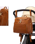 - Luxury Compact Vegan Leather Diaper Bag Baby Stork