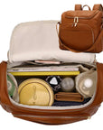 - Luxury Compact Vegan Leather Diaper Bag Baby Stork
