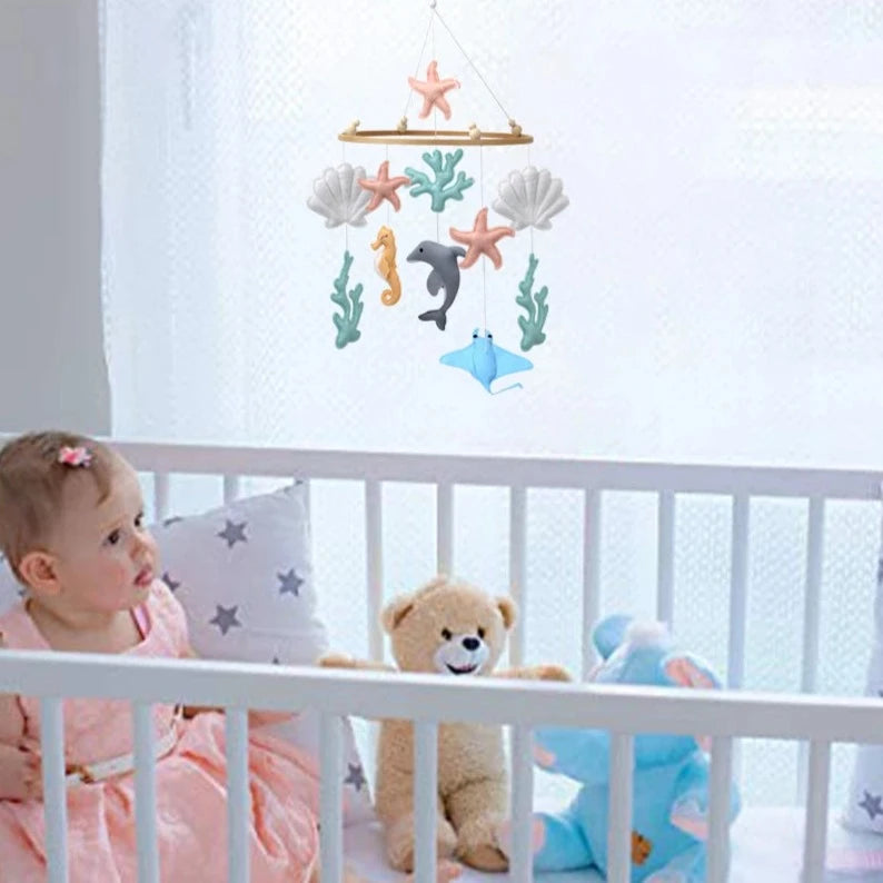 - Underwater Theme Sea Animals Nursery Crib Mobile - Perfect for a Mermaid-Themed Nursery Baby Stork Baby Mobile