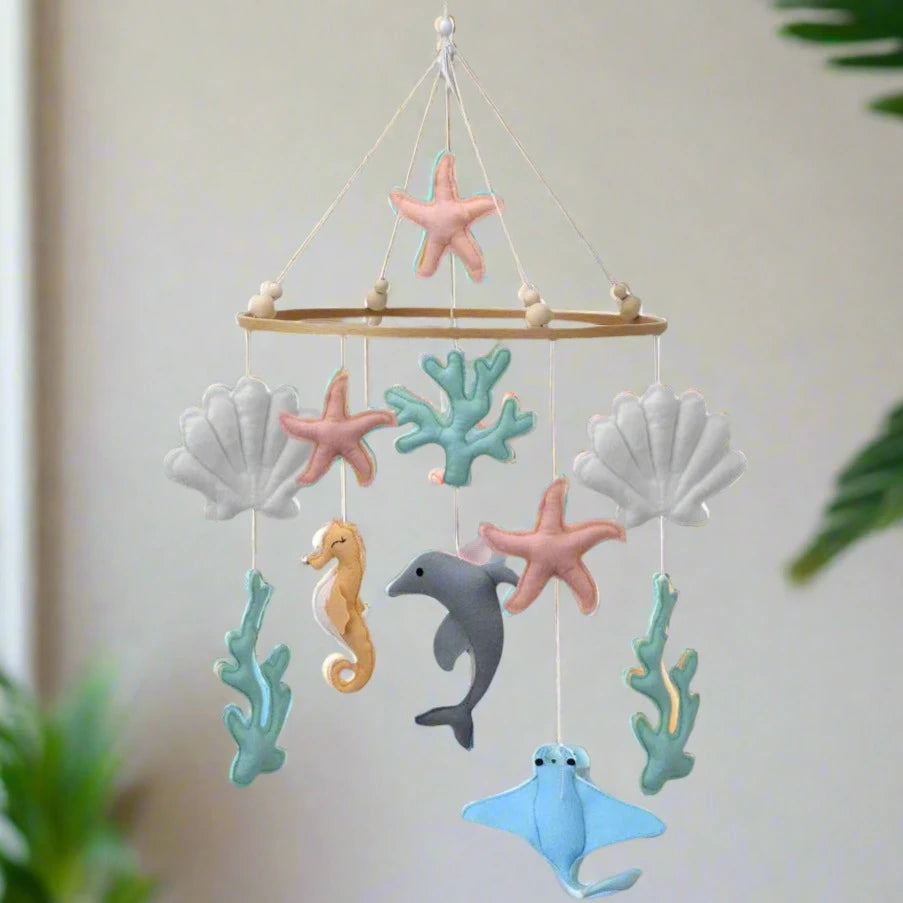 - Underwater Theme Sea Animals Nursery Crib Mobile - Perfect for a Mermaid-Themed Nursery Baby Stork Baby Mobile