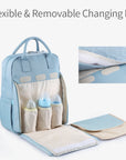 - Multifunctional Waterproof Baby Diaper Backpack – Large Capacity Nappy Bag for Mums & Dads Baby Stork