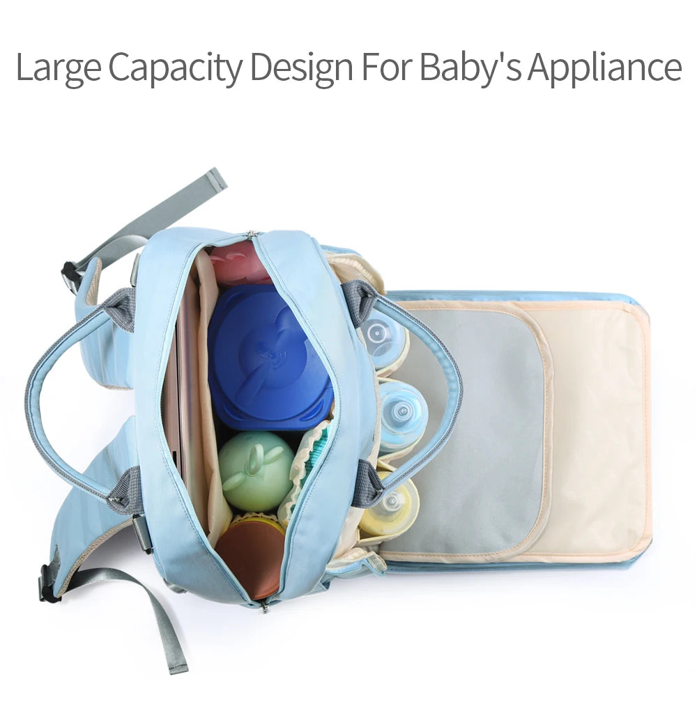 - Multifunctional Waterproof Baby Diaper Backpack – Large Capacity Nappy Bag for Mums & Dads Baby Stork