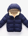 Navy - Winter Thick Hooded Jacket Baby Stork