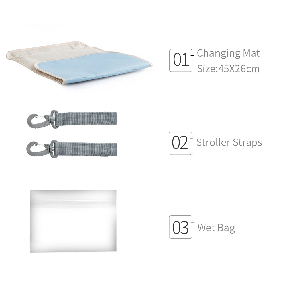 - Multifunctional Waterproof Baby Diaper Backpack – Large Capacity Nappy Bag for Mums & Dads Baby Stork