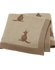 Brown - Soft Knit Kangaroo Blanket Storkke Swaddling & Receiving Blankets