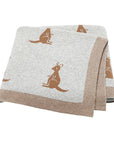 Beige - Soft Knit Kangaroo Blanket Storkke Swaddling & Receiving Blankets