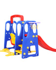 - Kids 3-in-1 Slide & Swing Playset with Basketball Hoop | Indoor & Outdoor Playground Keezi Baby & Kids > Baby & Kid's Toys > Outdoor Play Equipment