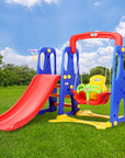 - Kids 3-in-1 Slide & Swing Playset with Basketball Hoop | Indoor & Outdoor Playground Keezi Baby & Kids > Baby & Kid's Toys > Outdoor Play Equipment