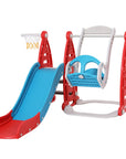 - Kids 6-in-1 Slide & Swing Set | Basketball Hoop, Football Goal & Ring Toss | Indoor & Outdoor Play Keezi Baby & Kids > Baby & Kid's Toys > Outdoor Play Equipment