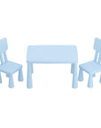 - Keezi Kids Table & 2 Chairs Set - Blue Keezi Baby & Kids > Kid's Furniture > Kid's Tables, Chairs & Seats