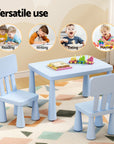 - Keezi Kids Table & 2 Chairs Set - Blue Keezi Baby & Kids > Kid's Furniture > Kid's Tables, Chairs & Seats