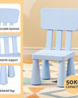 - Keezi Kids Table & 2 Chairs Set - Blue Keezi Baby & Kids > Kid's Furniture > Kid's Tables, Chairs & Seats