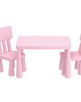 - Keezi Kids Table & 2 Chairs Set - Pink Keezi Baby & Kids > Kid's Furniture > Kid's Tables, Chairs & Seats